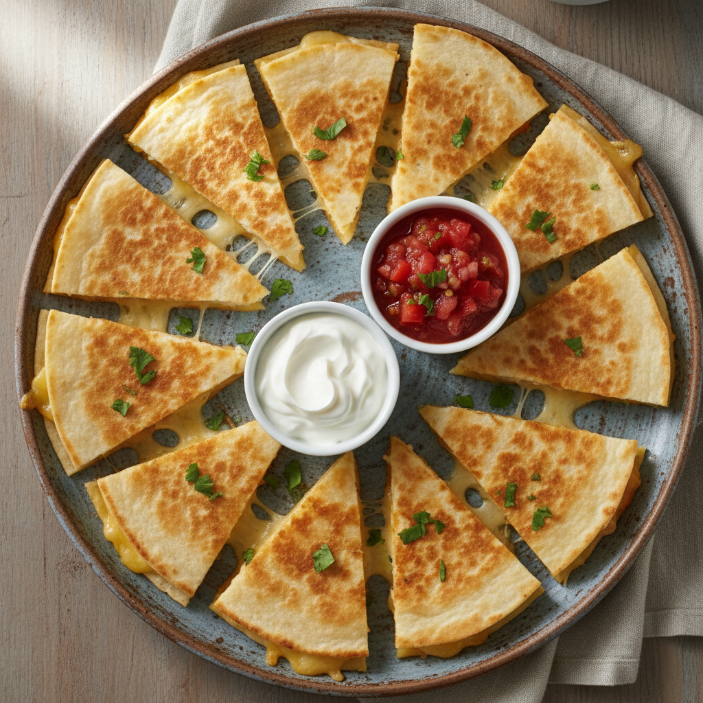 Quesadillas poulet fromage