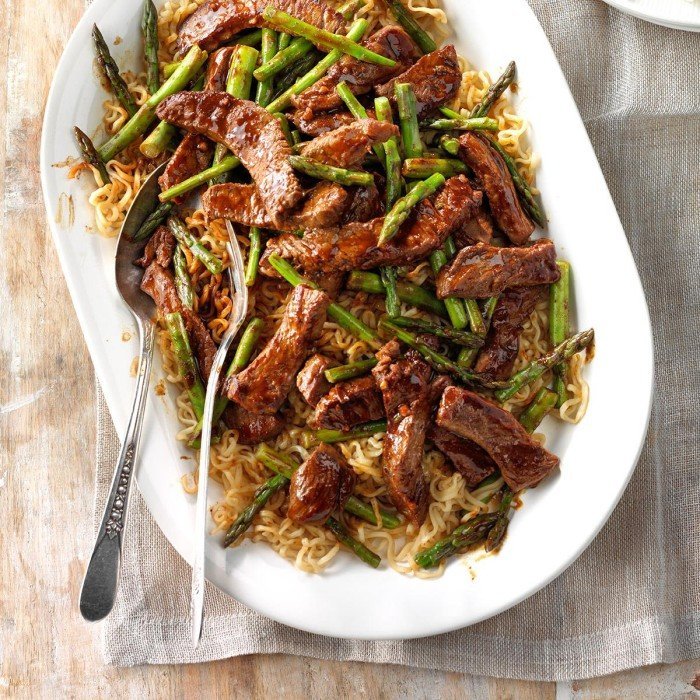 Lo mein au boeuf