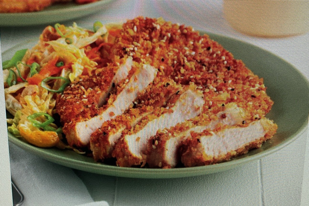 Côtelettes de porc croustillantes au sésame